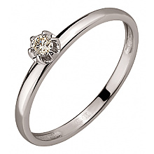 Золота каблучка з діамантом (01-200590107)