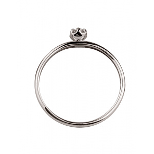 Золота каблучка з діамантом (01-200590107) фотографія