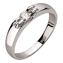 Золота каблучка з діамантом (01-200627407)