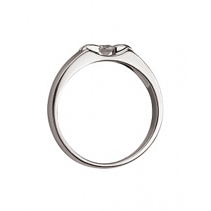 Золота каблучка з діамантом (01-200627407) фотографія