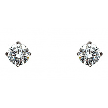 Золоті сережки з фіанітом (цирконієм куб.) (01-200627507)