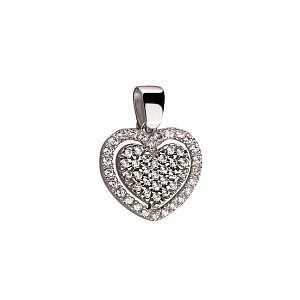 Золотой  кулон с цирконием куб. (01-19293808) фотография