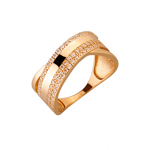 Золота каблучка з цирконієм куб. (01-200079208) фотографія