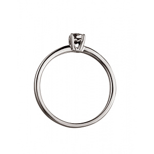 Золота каблучка з діамантами (01-200191408) фотографія