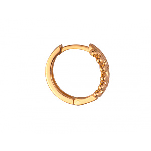 Золоті сережки з цирконієм куб. (01-200230608) фотографія