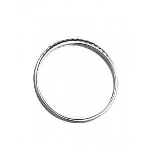 Золота каблучка з діамантами (01-200413808) фотографія