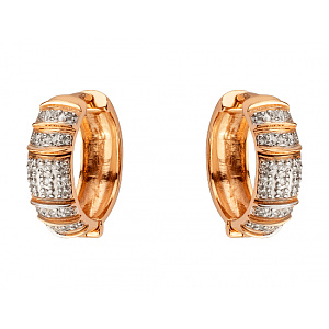 Золотые серьги с бриллиантами (01-200547208) фотография