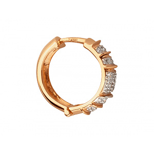 Золотые серьги с бриллиантами (01-200547208) фотография