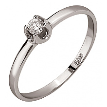 Золота каблучка з діамантом (01-200576008)