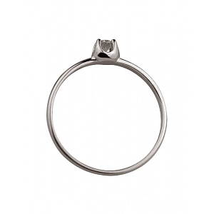 Золота каблучка з діамантом (01-200576008) фотографія