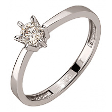 Золота каблучка з діамантом (01-200590108)