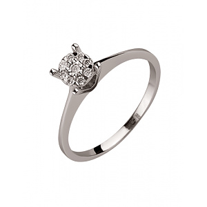 Золотое кольцо с бриллиантами (01-200603008) фотография