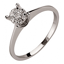 Золотое кольцо с бриллиантами (01-200603008)