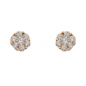 Золоті сережки з фіанітом (цирконієм куб.) (01-200841808) фотографія