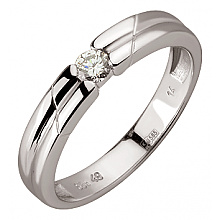 Золота каблучка з діамантом (01-200858108)