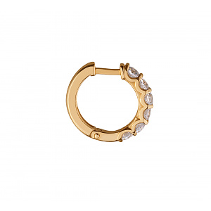 Золоті сережки з камінням Swarovski (1б_с-188) фотографія