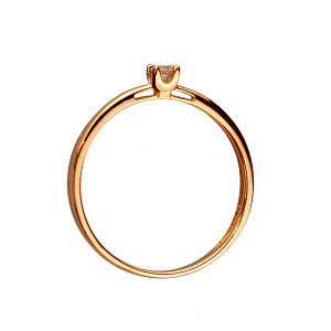 Золотое кольцо с бриллиантом (01-200452909) фотография