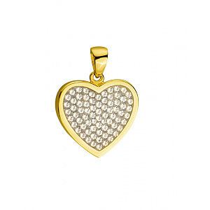 Золотий кулон з цирконієм куб. (01-200542709) фотографія