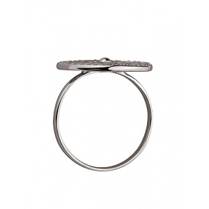 Золота каблучка з фіанітом (цирконієм куб.) (01-200761609) фотографія