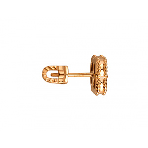 Золоті сережки з фіанітом (цирконієм куб.) (01-200816009) фотографія