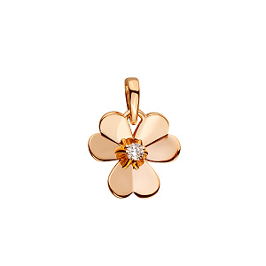 Золотий кулон з діамантом (1б_п-178) фотографія