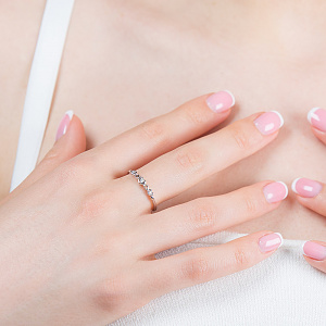 Золотое кольцо с бриллиантами (2б_к-317) фотография