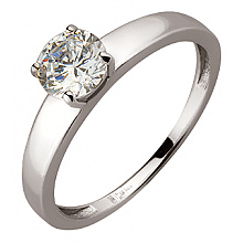 Золота каблучка з цирконієм куб. (01-19177410)