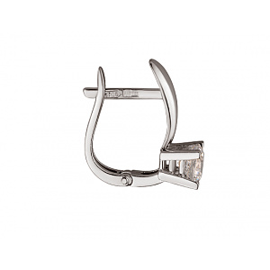 Золоті сережки з цирконієм куб. (01-200041310) фотографія