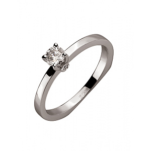 Золота каблучка з діамантами (01-200291110) фотографія