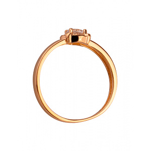 Золота каблучка з цирконієм куб. (01-200364910) картинка Золота каблучка з цирконієм куб. (01-200364910) фотографія