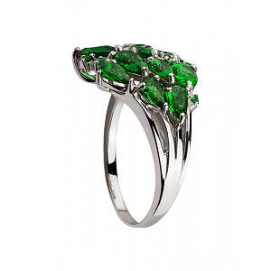 Золота каблучка з цирконієм куб. (01-200559610) фотографія