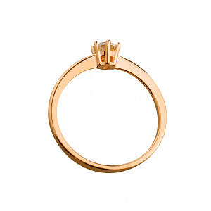 Золота каблучка з цирконієм куб. (01-200566910) фотографія