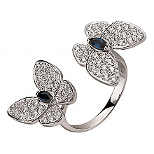 Золота каблучка з цирконієм куб. (01-200575910)