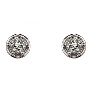 Золоті сережки з діамантами (01-200766210) фотографія