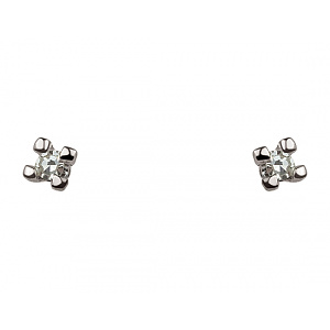 Золоті сережки з діамантами (01-200805810) фотографія