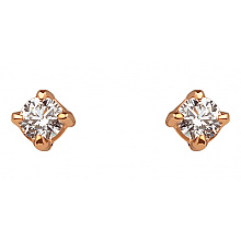 Золоті сережки з діамантами (01-200805910)