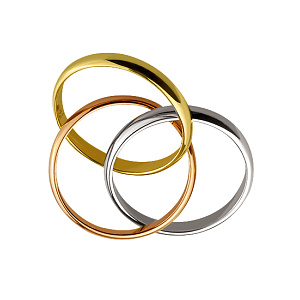 Золота обручка  (7к-169) фотографія