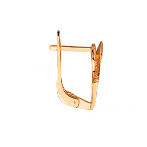 Золотые серьги с цирконием куб. (01-200295211) фотография