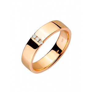 Золотое кольцо с бриллиантами (01-200413811) фотография