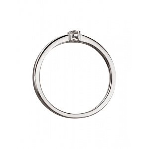 Золота каблучка з діамантами (01-200462111) фотографія