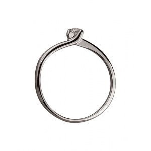 Золота каблучка з діамантами (01-200487511) фотографія