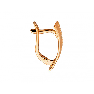 Золотые серьги с цирконием куб. (01-200510811) фотография