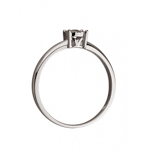 Золота каблучка з діамантами (01-200530711) фотографія