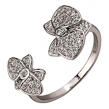 Золота каблучка з цирконієм куб. (01-200575911)