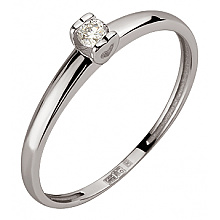 Золотое кольцо с бриллиантом (01-200606411)