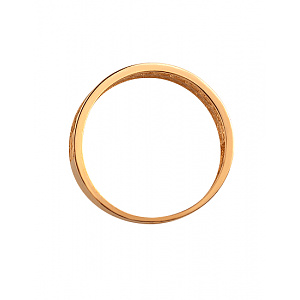 Золотое кольцо с цирконием куб. (01-200606511) фотография