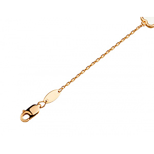 Золотий браслет з фіанітом (цирконієм куб.) (01-200627511) фотографія