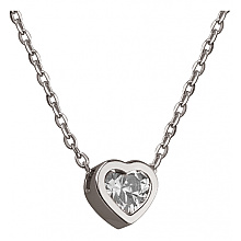 Золоте кольє з фіанітом (цирконієм куб.) (01-200845111)