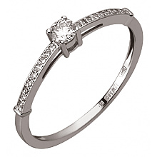 Золота каблучка з діамантом (01-200858111)