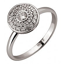 Золота каблучка з діамантами (01-200867811)